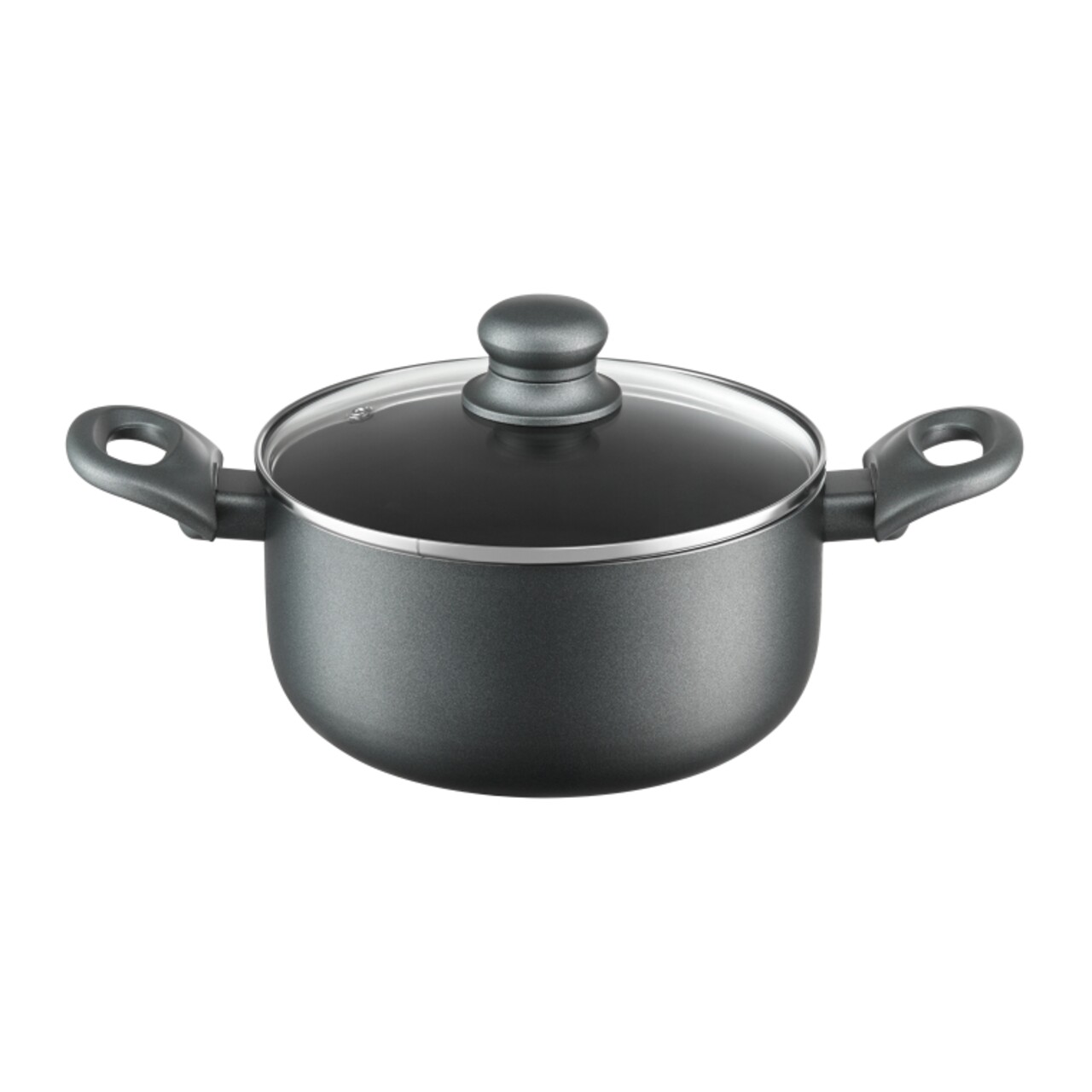 Oala cu capac Graphite, Ambition, 20 cm, 2.5 L, aluminiu, invelis Ilag non-stick - imagine 3